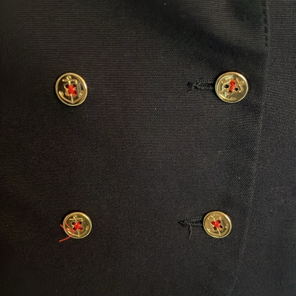 TRF Zara Collection navy double breasted jacket with gold buttons - Picture 4 of 16